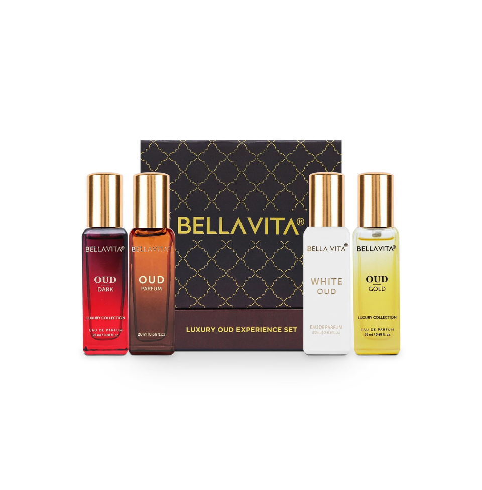 Bellavita Luxury Oud Experience Perfume Set - 4x20ml For Men & Women