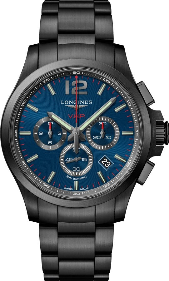 Longines Conquest V.H.P. Chronograph Blue Men's Watch L3.727.2.96.6
