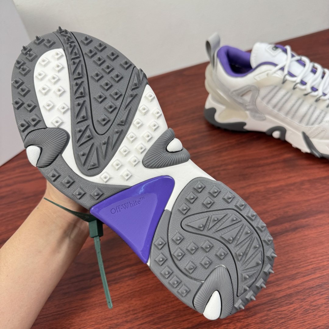 Off-White ODSY-1000 White Purple Sneakers — detail