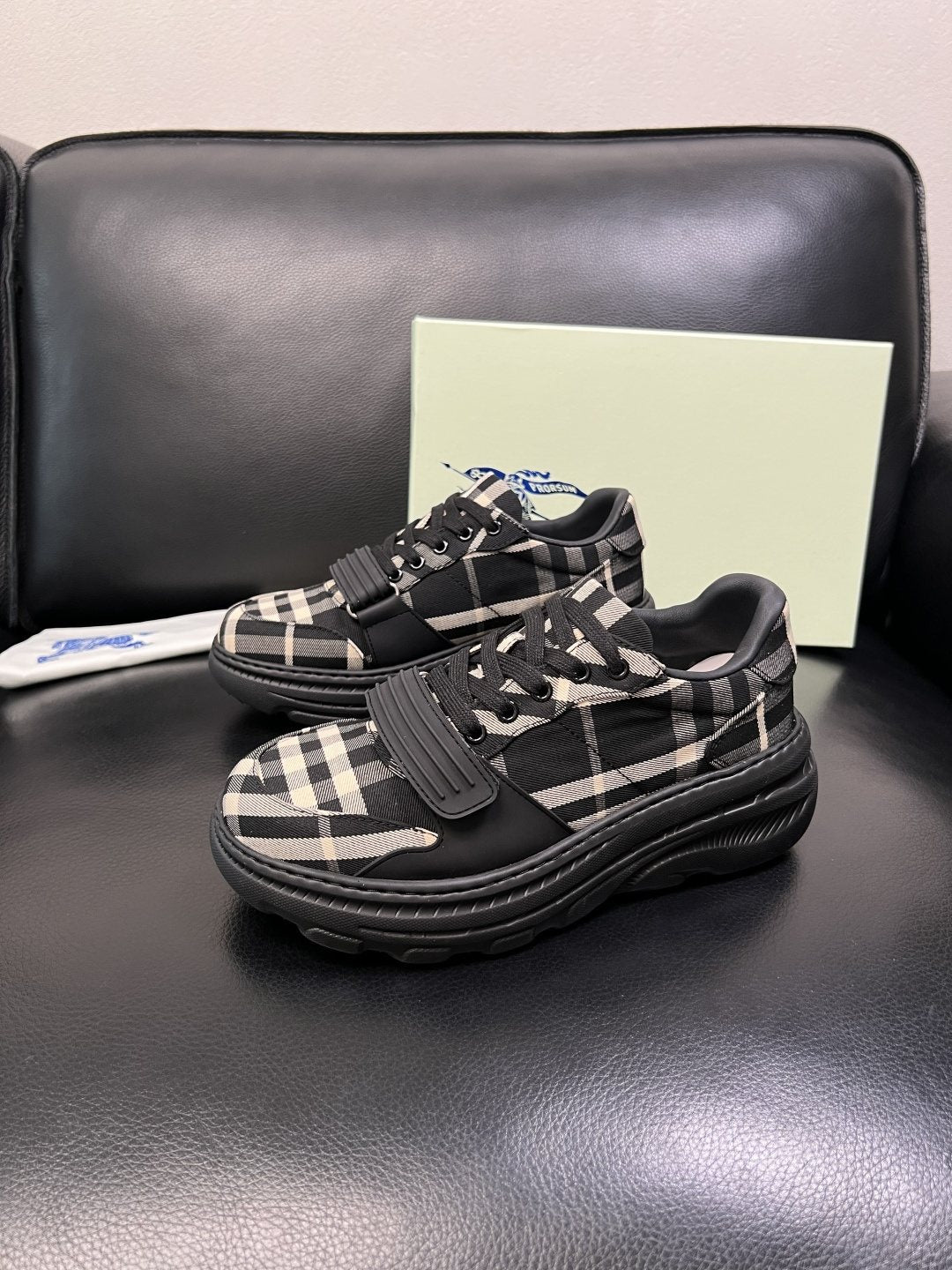 Burberry Check Low-Top Sneakers — front