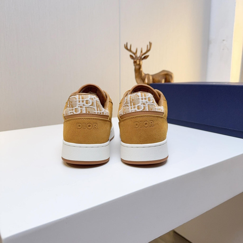 Dior Patterned Panel Low-Top Sneakers — back
