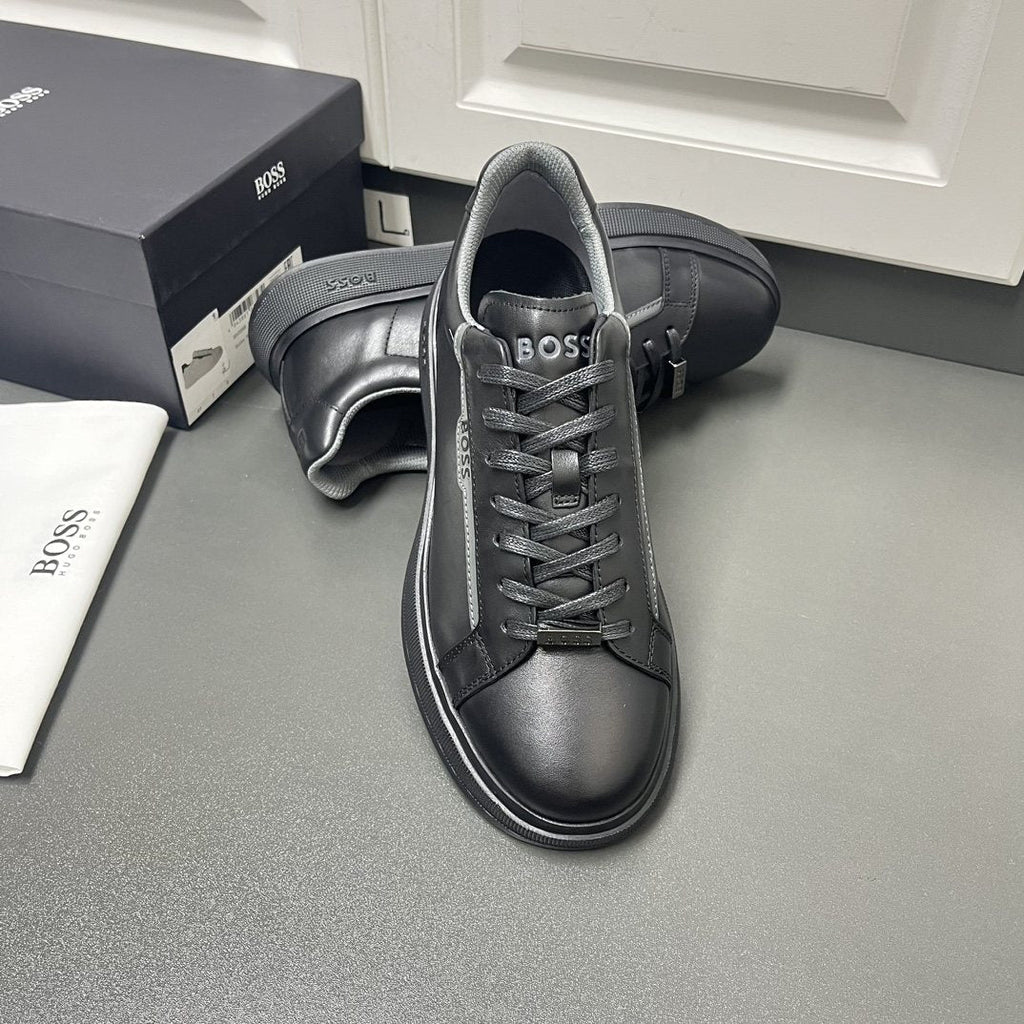 BOSS Black Low-Top Sneakers — front