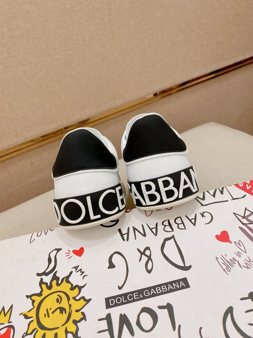 Dolce & Gabbana Contrast Low-Top Sneakers — back