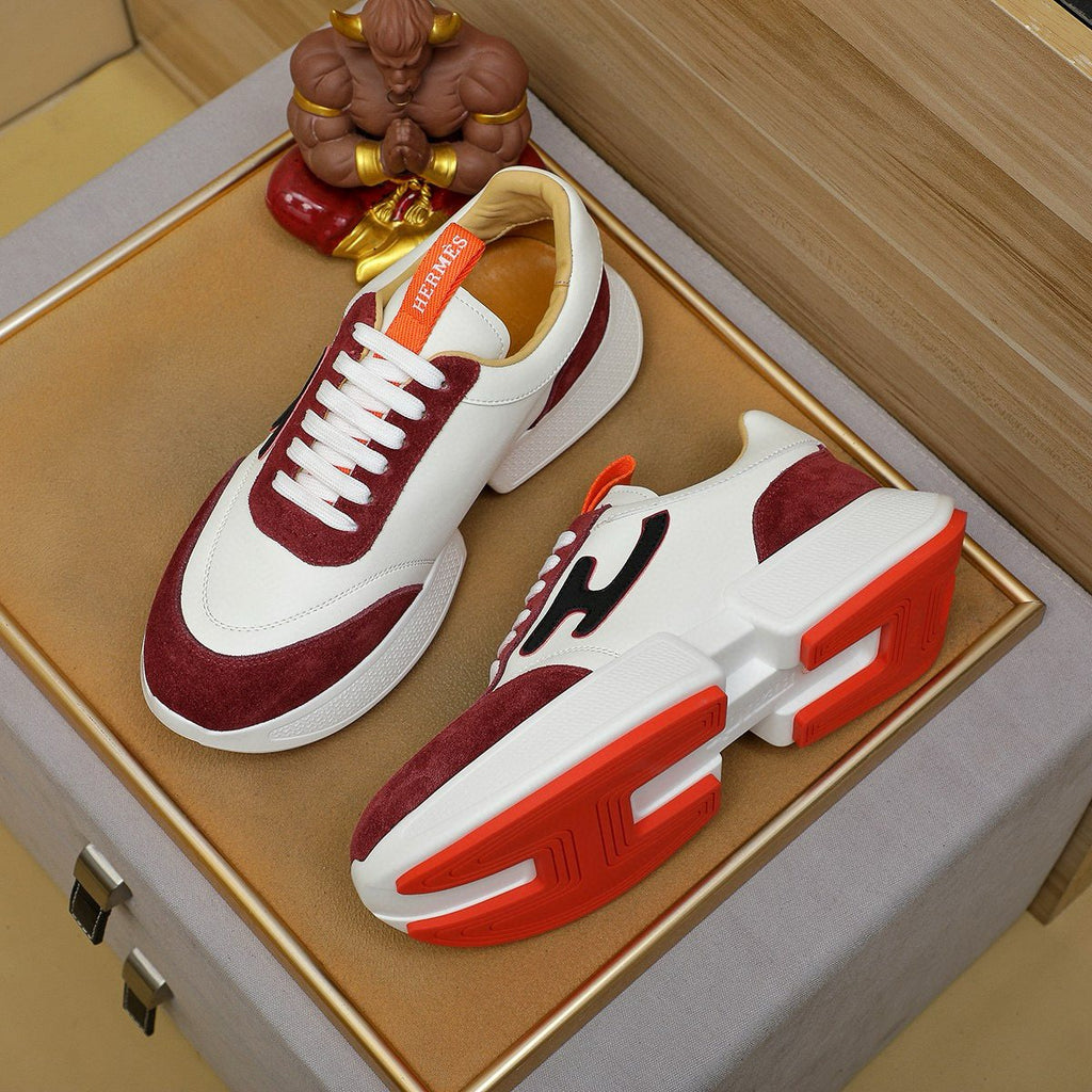 Hermès Color-Block Low-Top Sneakers — front