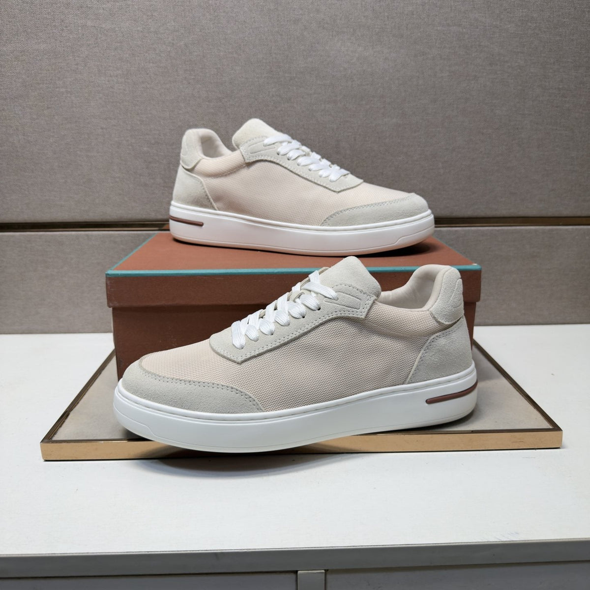 Loro Piana Mesh Low-Top Sneakers — side